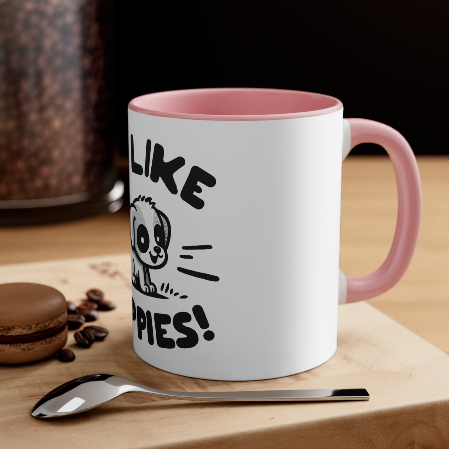 Me Like Puppies! - Accent Coffee Mug, 11oz -  (#2)