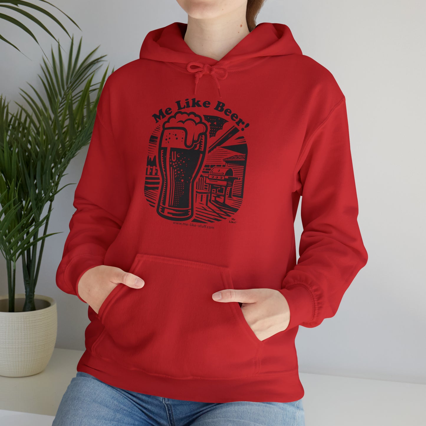 Unisex Heavy Blend™ Hooded Sweatshirt - Me Like Beer! (#1)