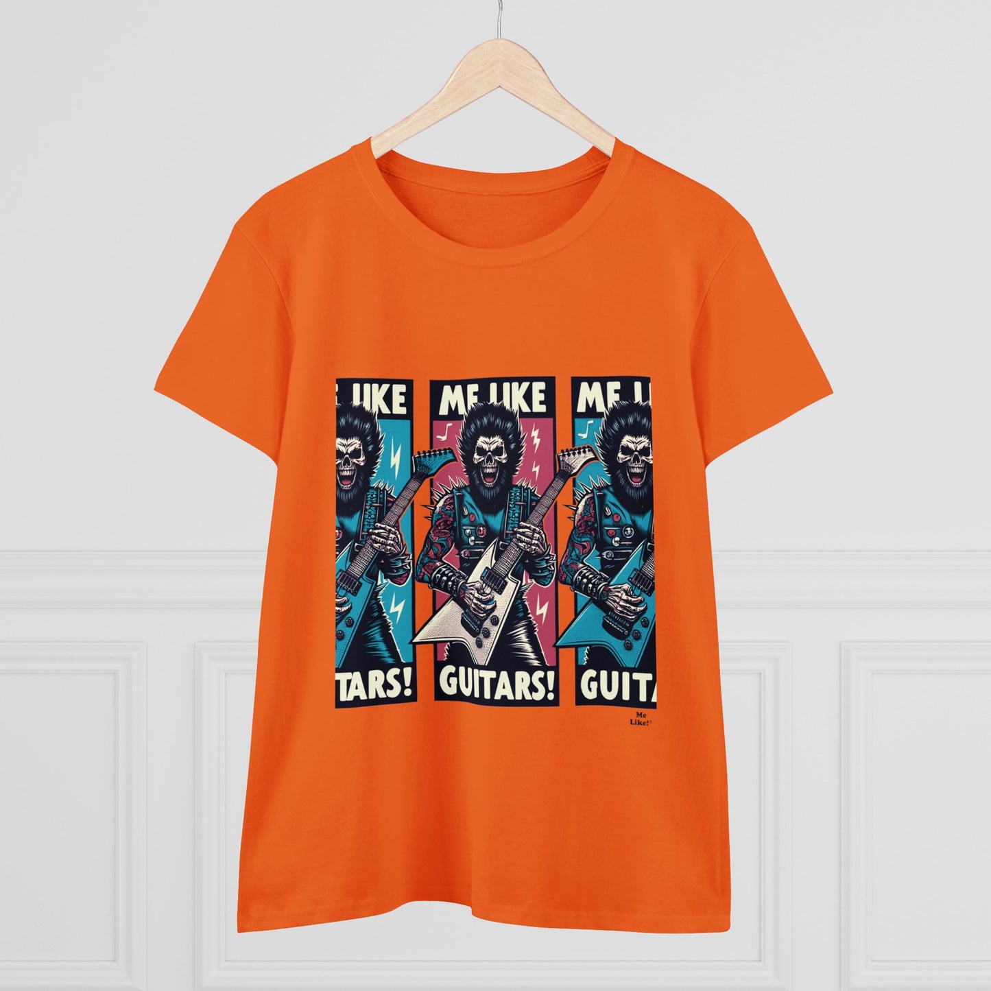 Me Like Guitars! - Women's Cotton Tee - Heavy Metal #3