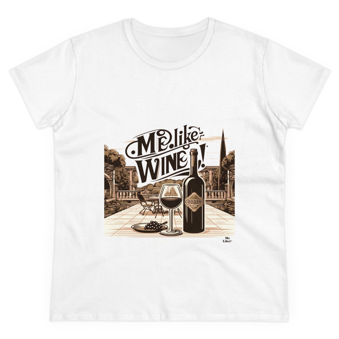 Women's Heavy Cotton Tee - Me Like Wine! (#4)