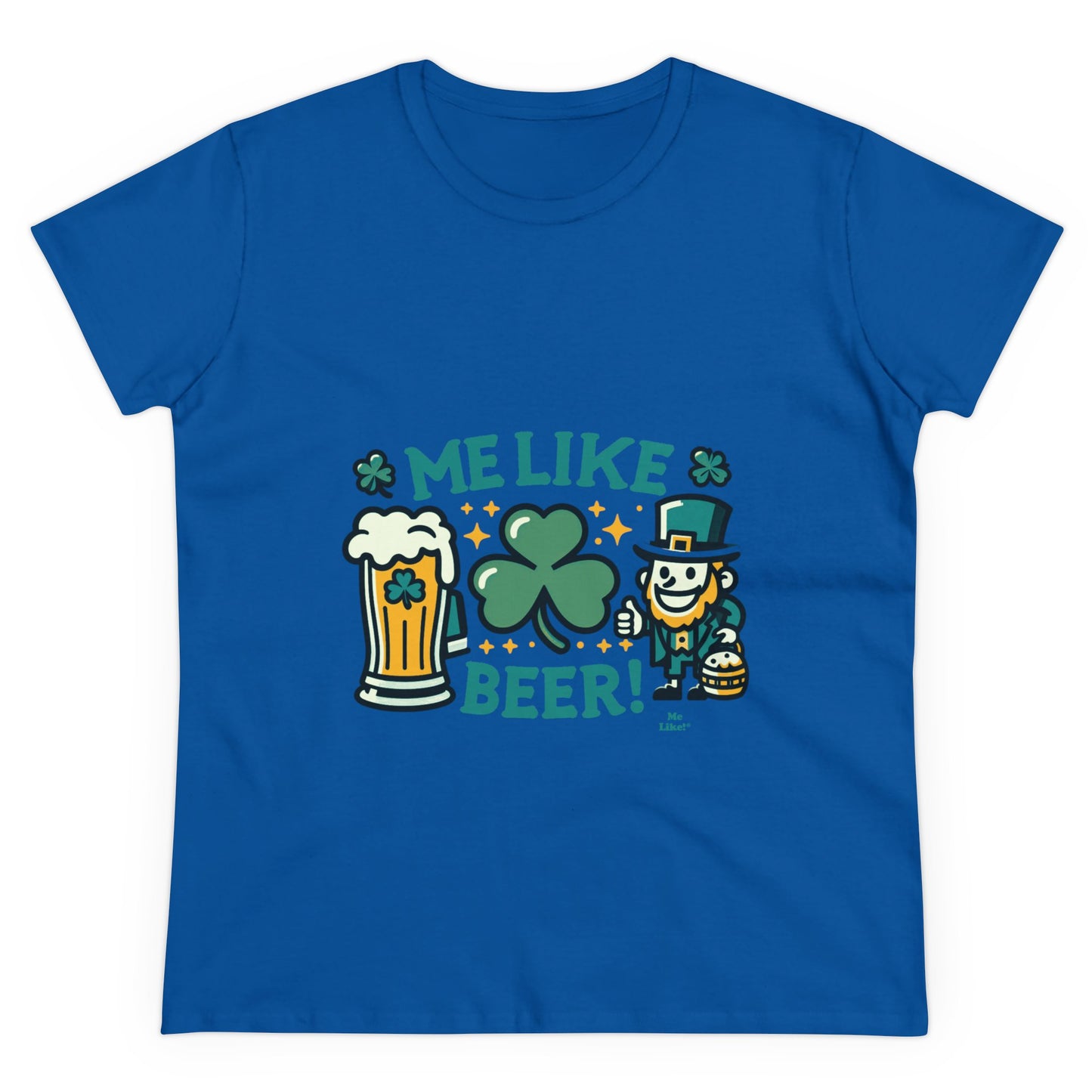 Me Like Beer! - Women's Heavy Cotton Tee - (St. Patrick's Day #1)