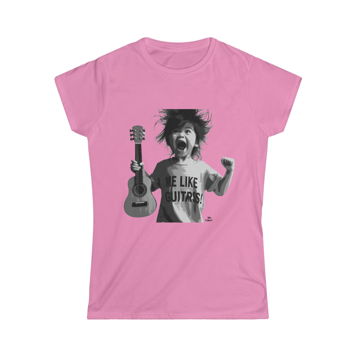 Me Like Guitars! - Women's Softstyle Tee - Punk #1