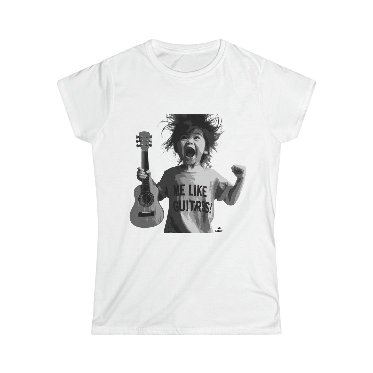 Me Like Guitars! - Women's Softstyle Tee - Punk #1