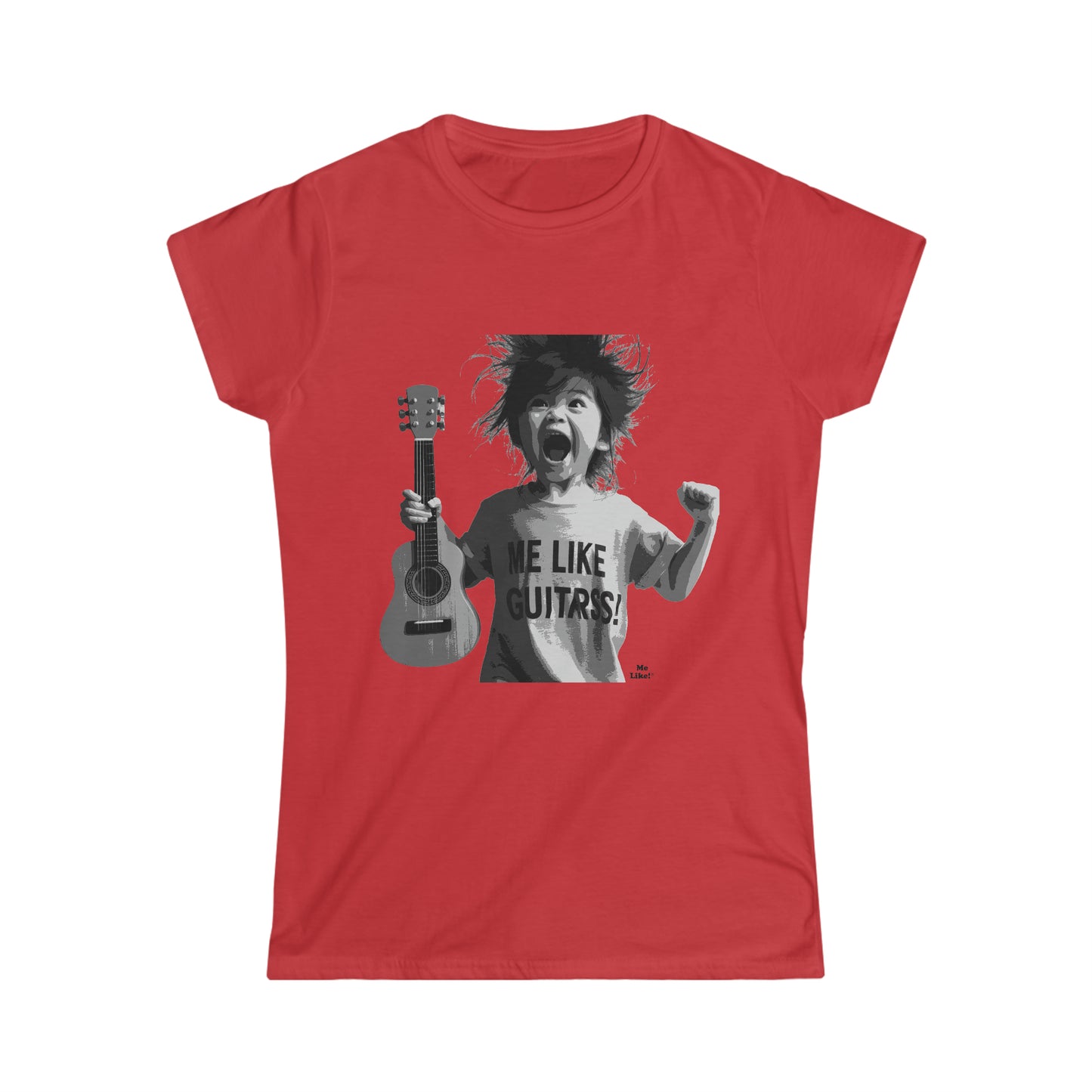 Me Like Guitars! - Women's Softstyle Tee - Punk #1