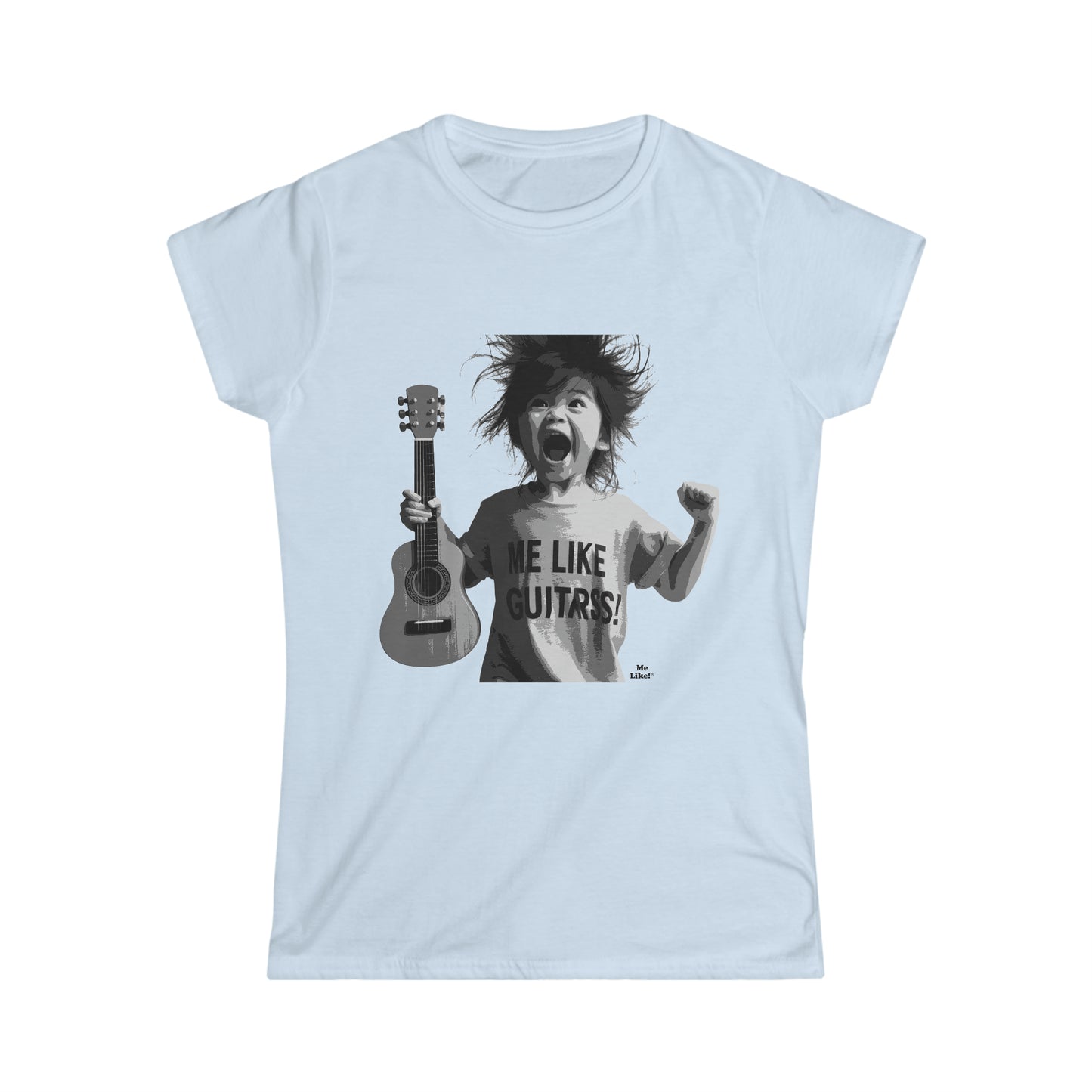 Me Like Guitars! - Women's Softstyle Tee - Punk #1