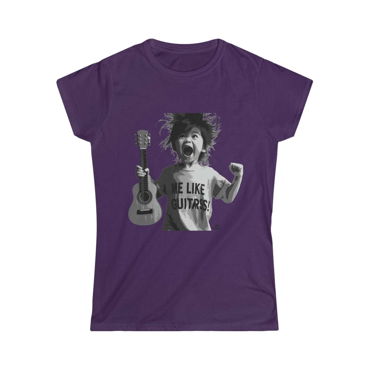 Me Like Guitars! - Women's Softstyle Tee - Punk #1