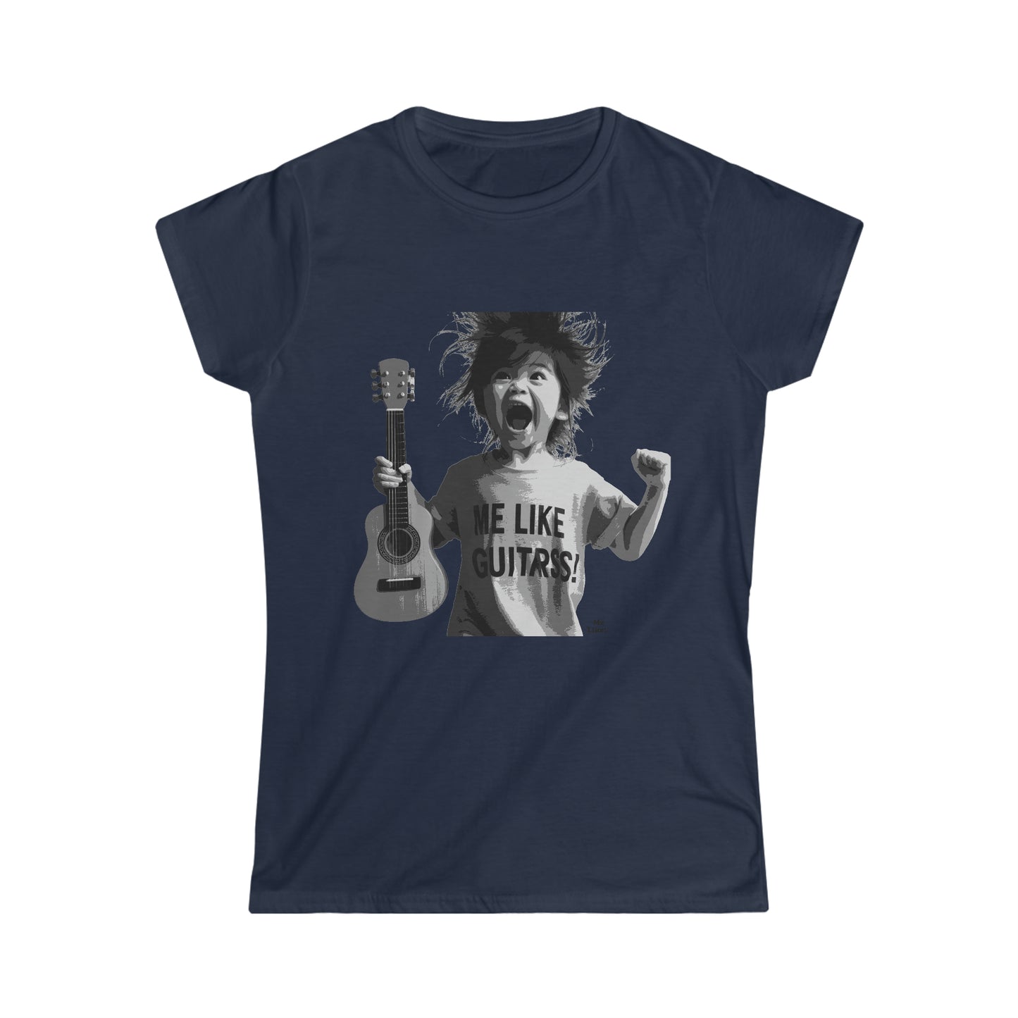 Me Like Guitars! - Women's Softstyle Tee - Punk #1