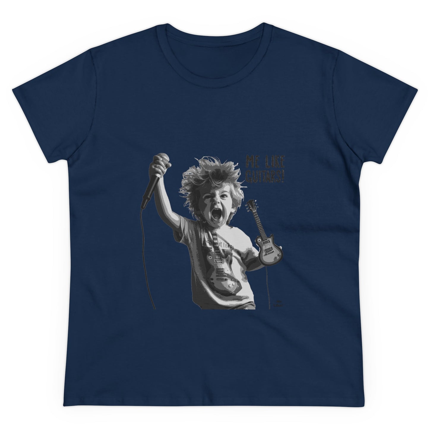 Me Like Guitars! - Women's Cotton Tee - Punk #2