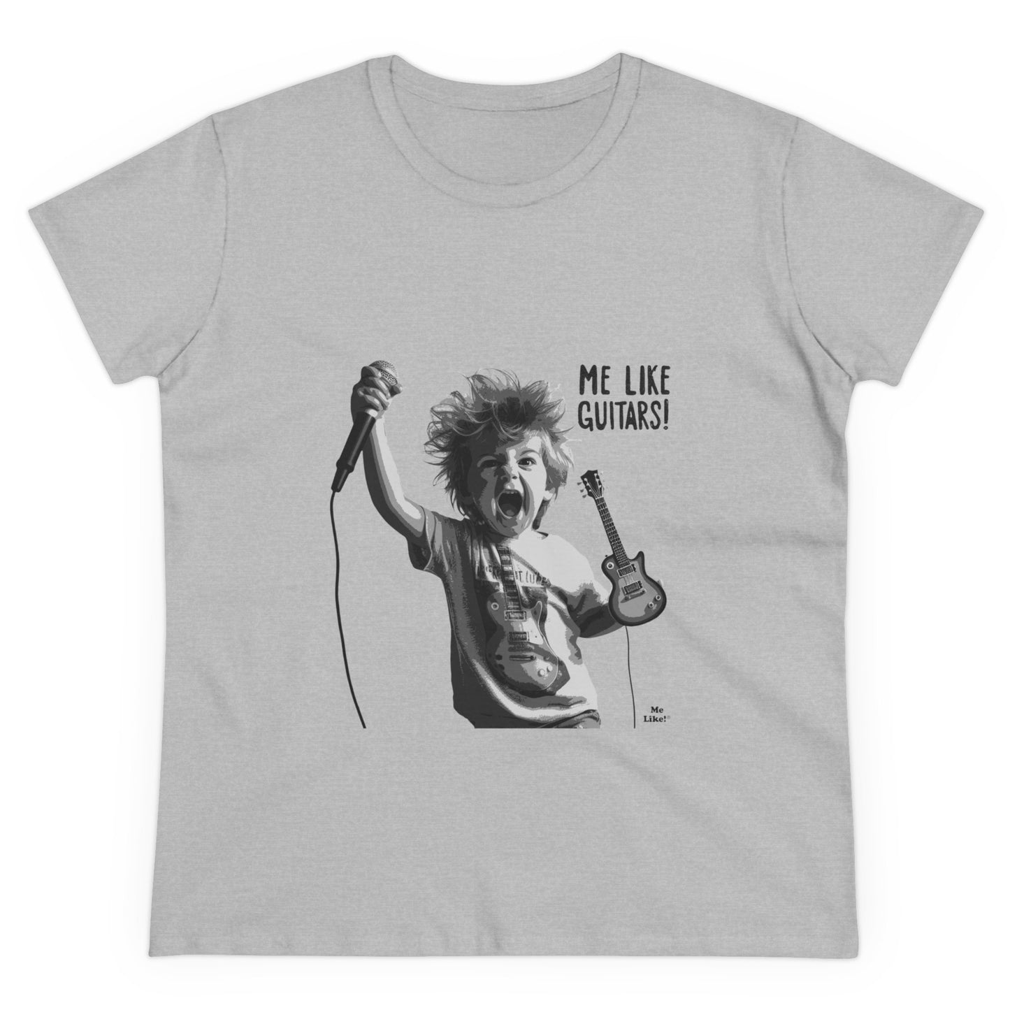 Me Like Guitars! - Women's Cotton Tee - Punk #2