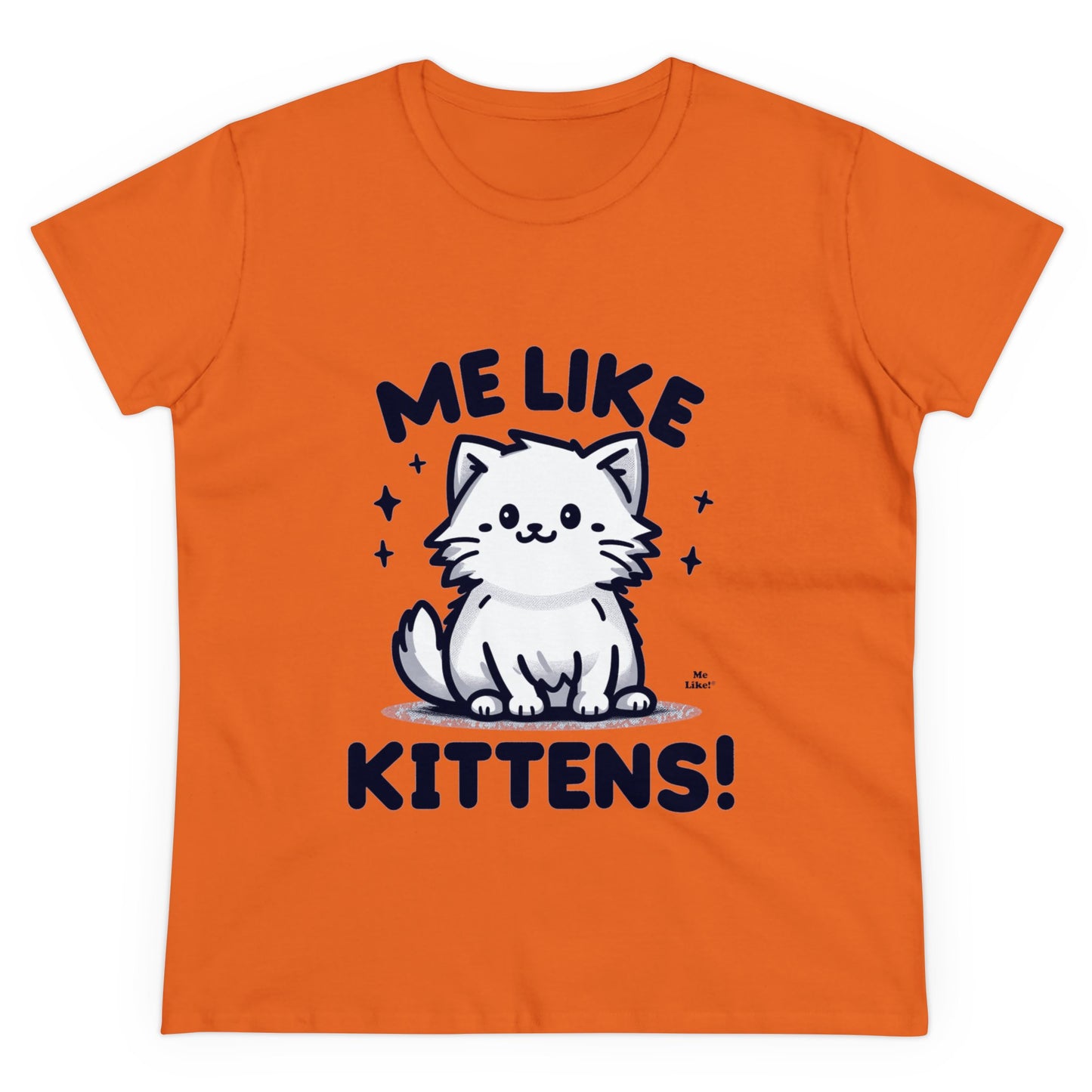 Me Like Kittens! - Women's Heavy Cotton Tee - (#1)