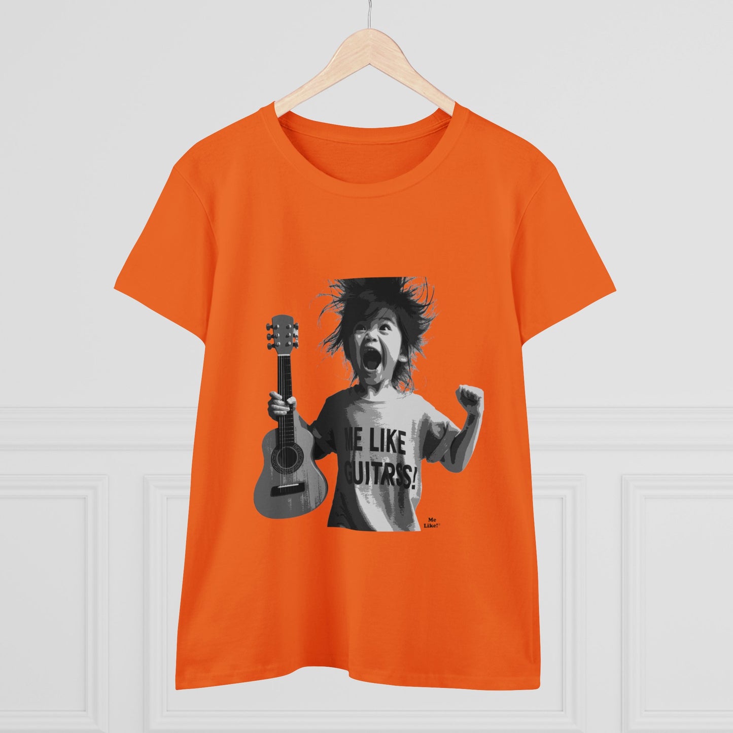 Me Like Guitars! - Women's Cotton Tee - Punk #1