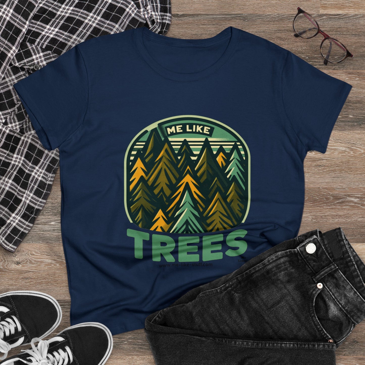 Women's Heavy Cotton Tee - Me Like Trees! (#4)