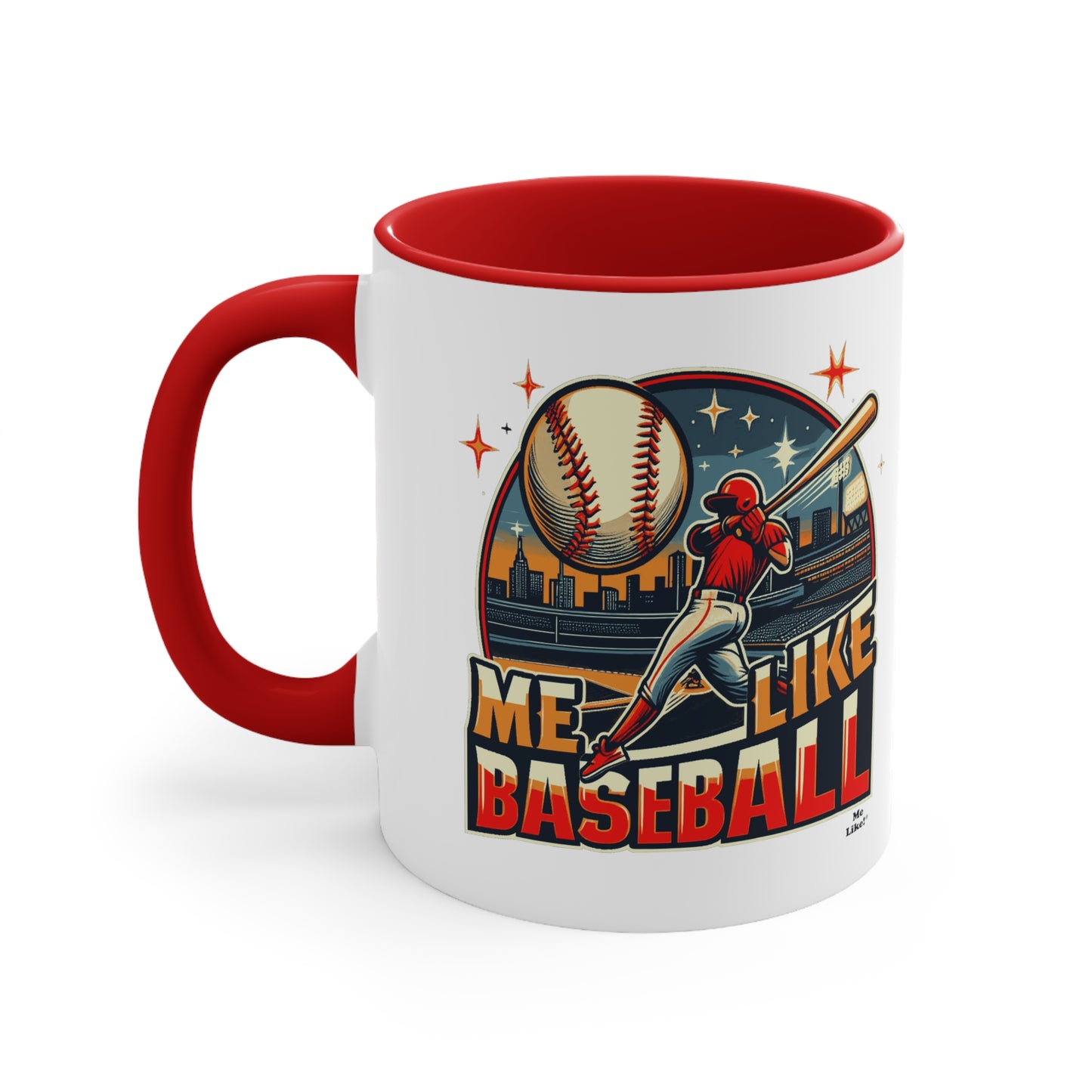 Me Like Baseball! - Accent Coffee Mug, 11oz - (Baseball #1)