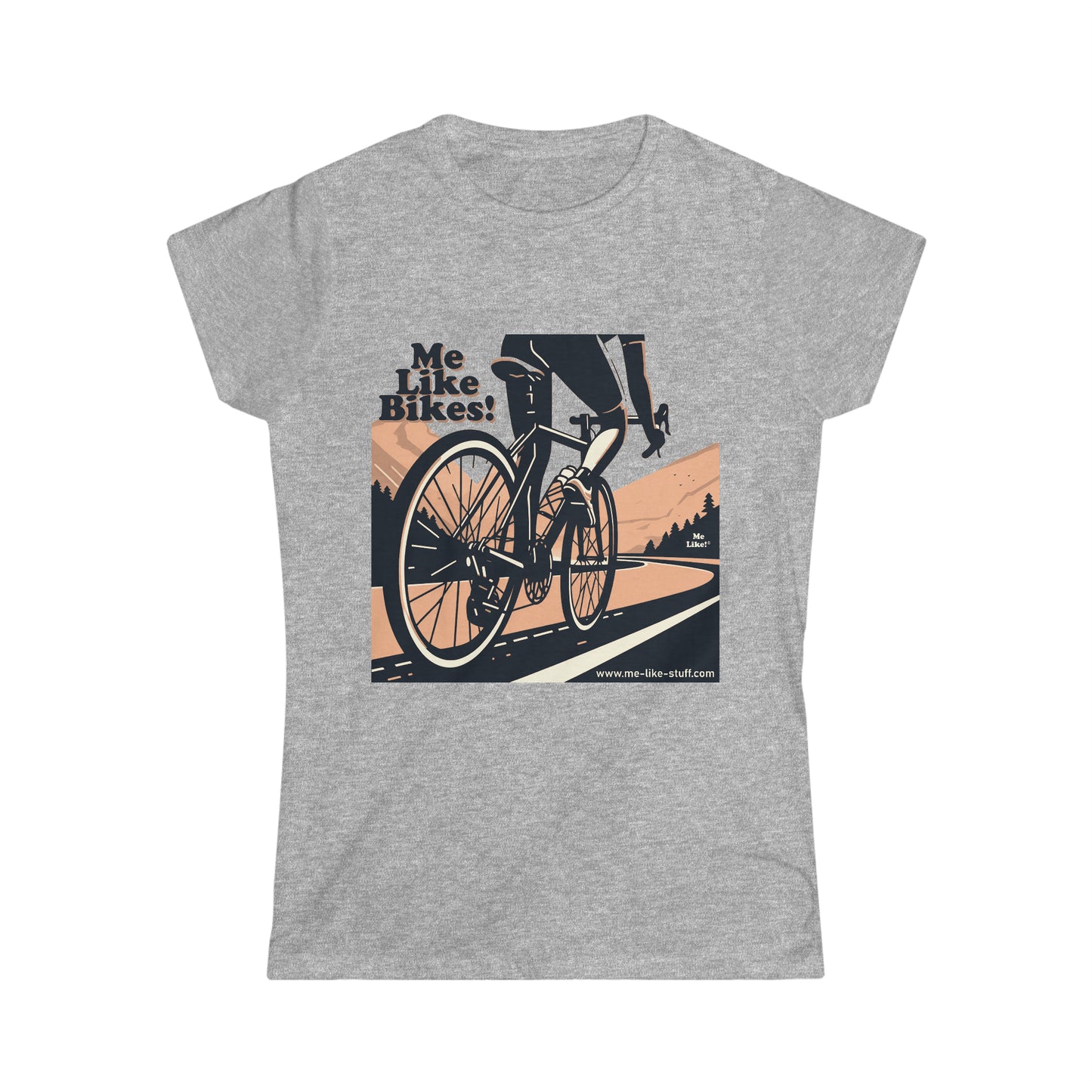 Women's Softstyle Tee - Me Like Bikes! (RB #1)