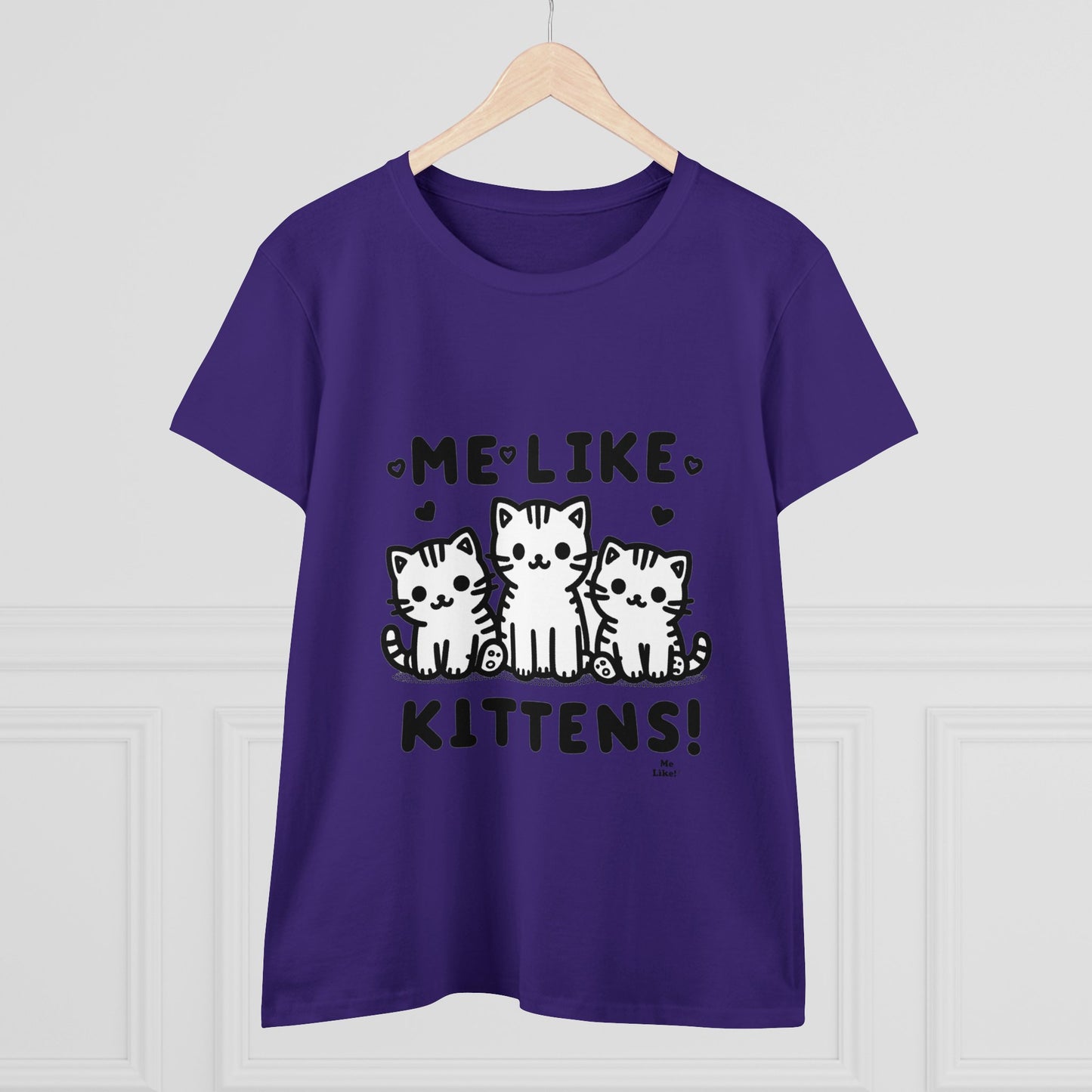 Me Like Kittens! - Women's Heavy Cotton Tee - (#2)