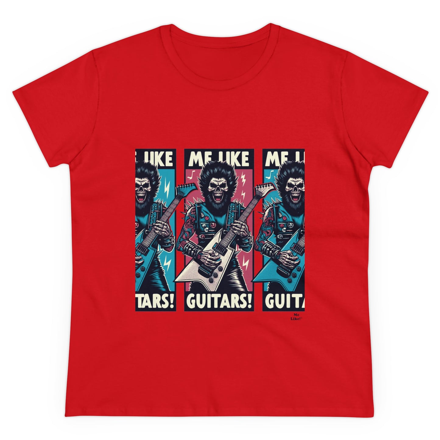 Me Like Guitars! - Women's Cotton Tee - Heavy Metal #3