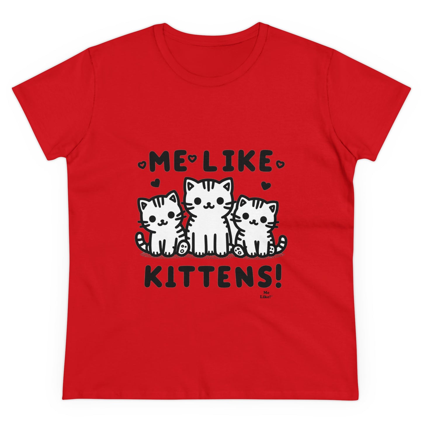 Me Like Kittens! - Women's Heavy Cotton Tee - (#2)