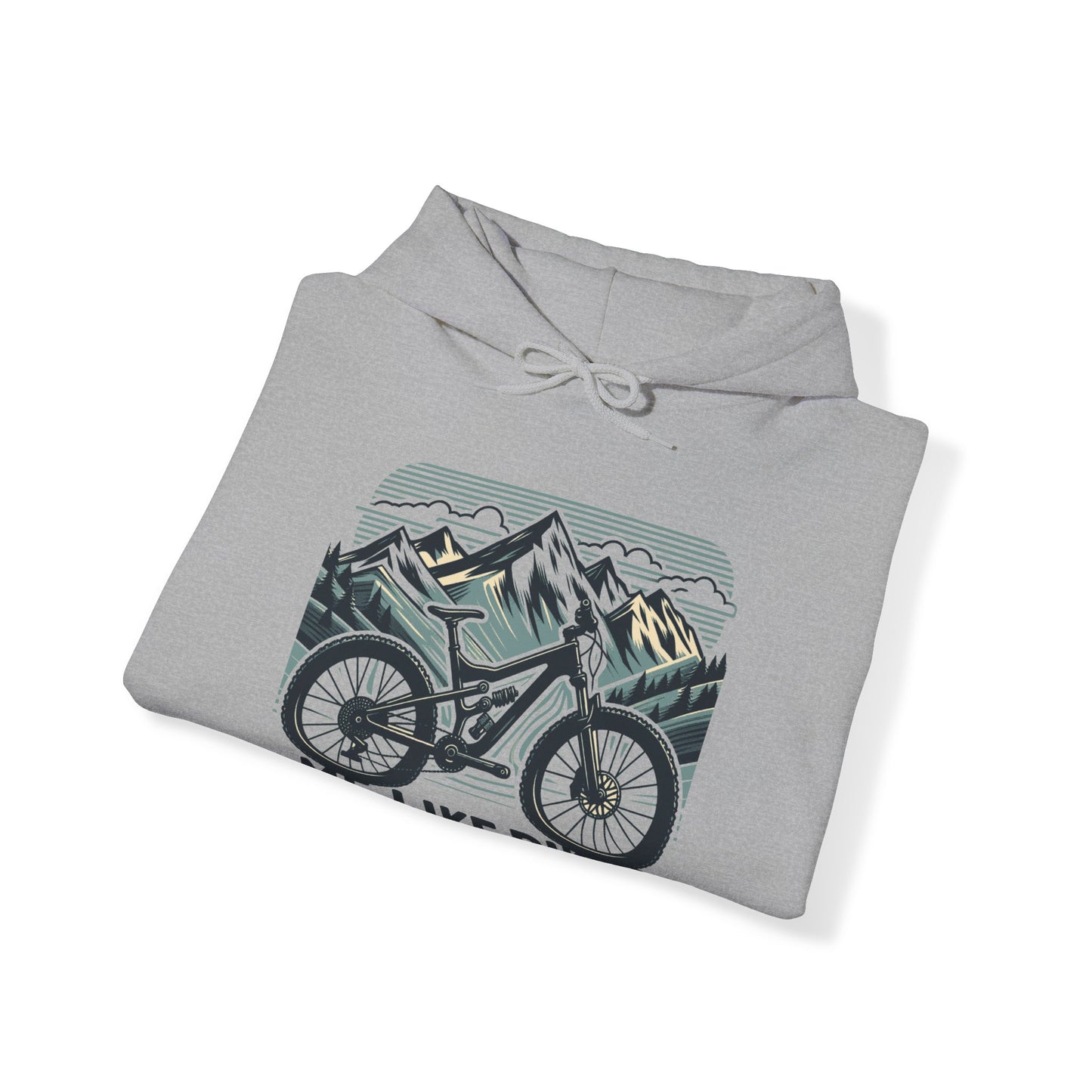 Me Like Bikes! - Unisex Heavy Blend™ Hooded Sweatshirt - (Mountain Bike #5)