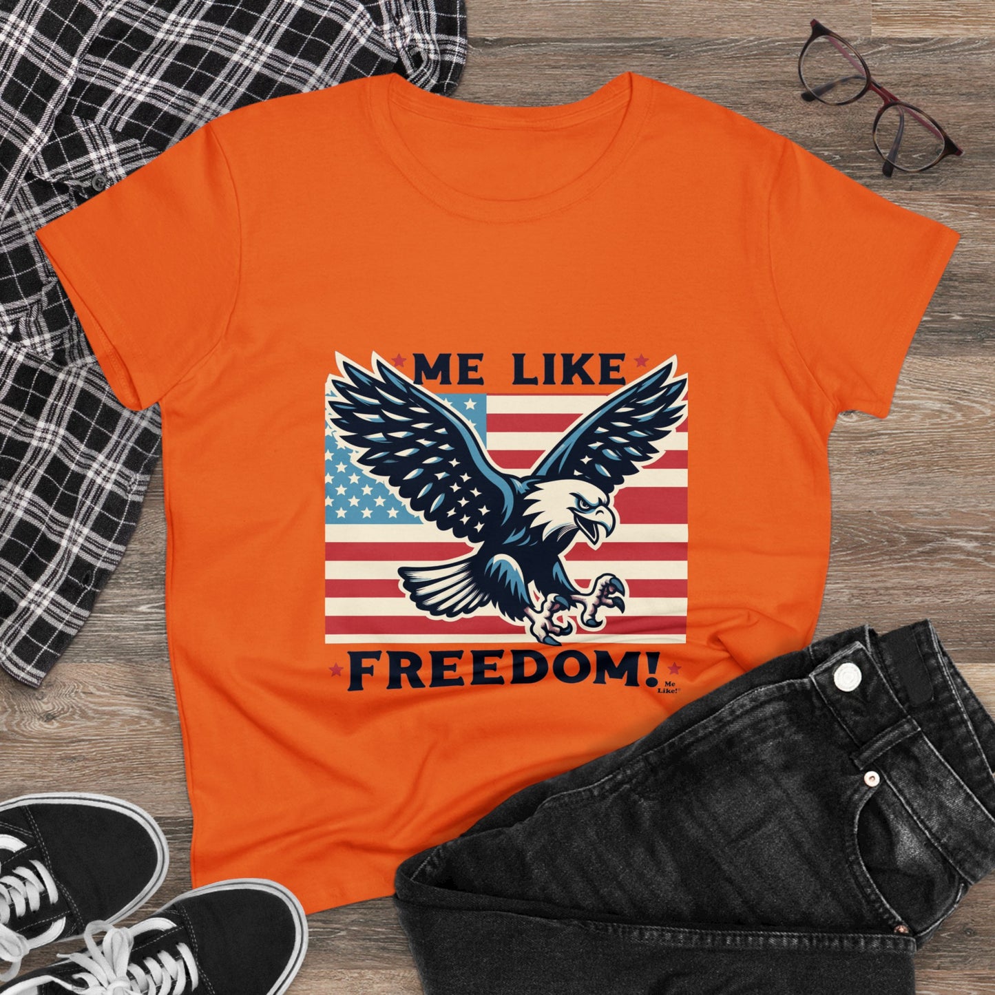 Me Like Freedom! - Women's Heavy Cotton Tee - (Freedom #2)