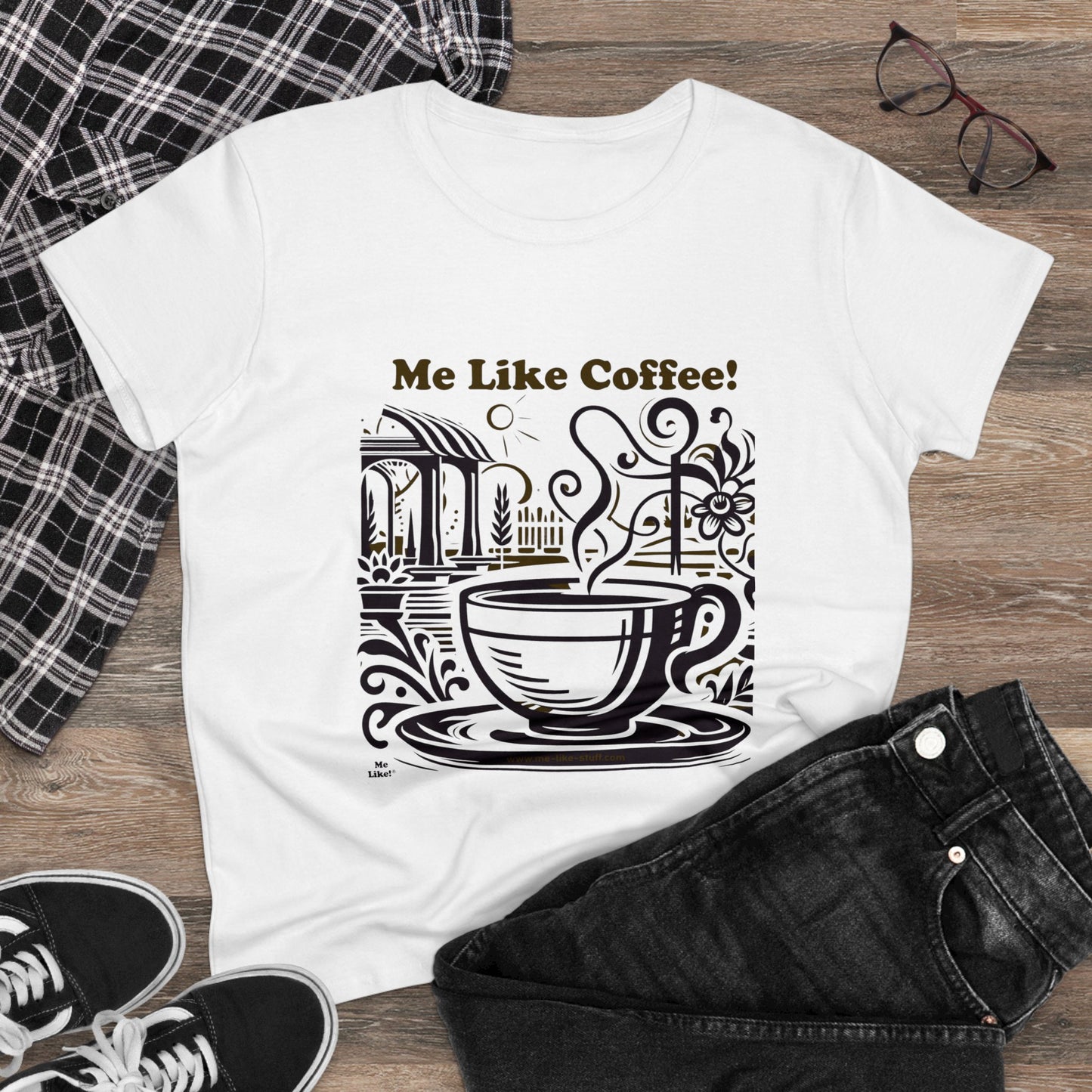 Women's Heavy Cotton Tee - Me Like Coffee! (#3)