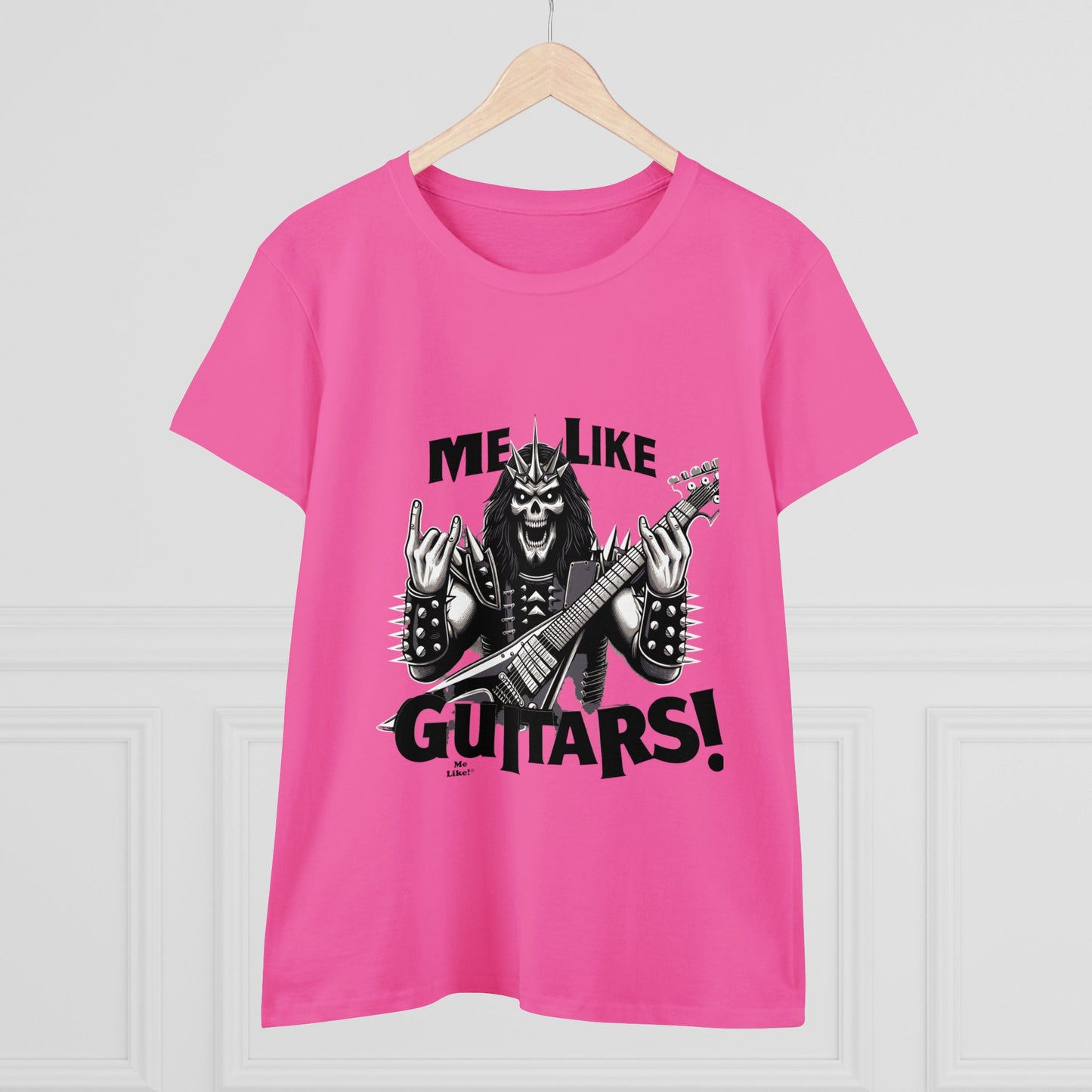 Me Like Guitars! - Women's Cotton Tee - Heavy Metal #1