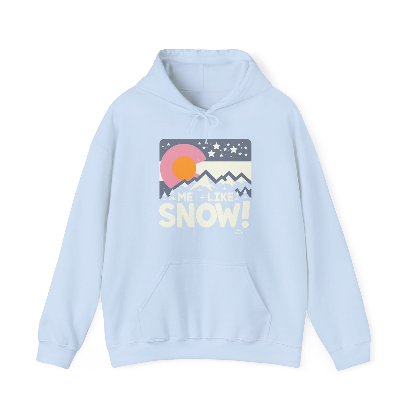 Me Like Snow! - Unisex Heavy Blend™ Hooded Sweatshirt - (Snow Colorado #1)