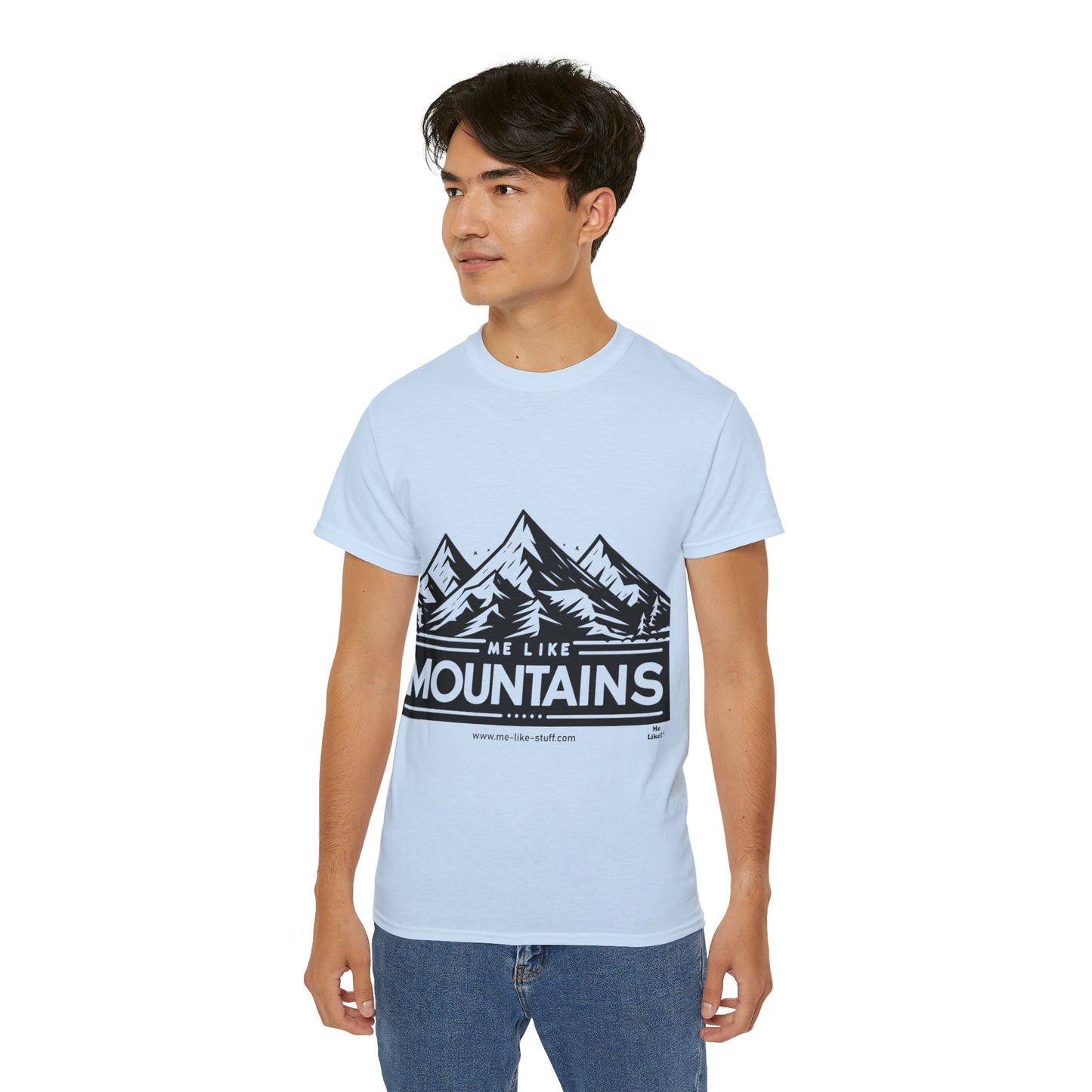 Unisex Ultra Cotton Tee - Me Like Mountains! (#1)