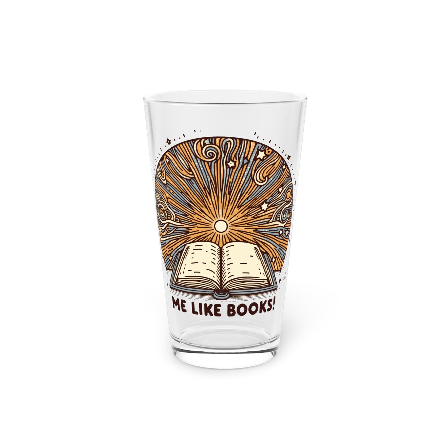 Me Like Books! - Pint Glass, 16oz - (Books #2)