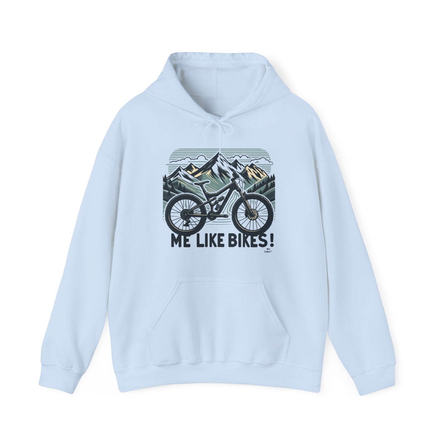 Me Like Bikes! - Unisex Heavy Blend™ Hooded Sweatshirt - (Mountain Bike #5)