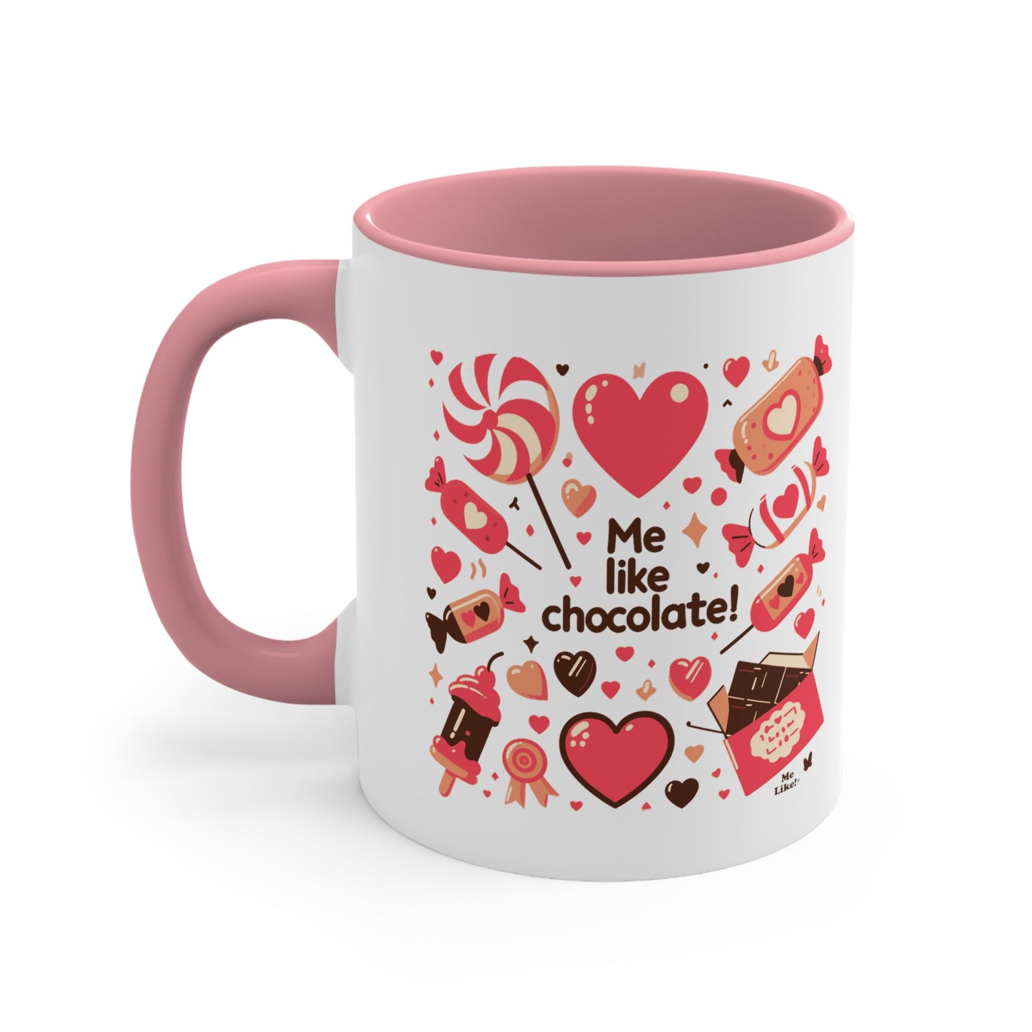 Me Like Chocolate! - Accent Coffee Mug, 11oz - (Chocolate #2)