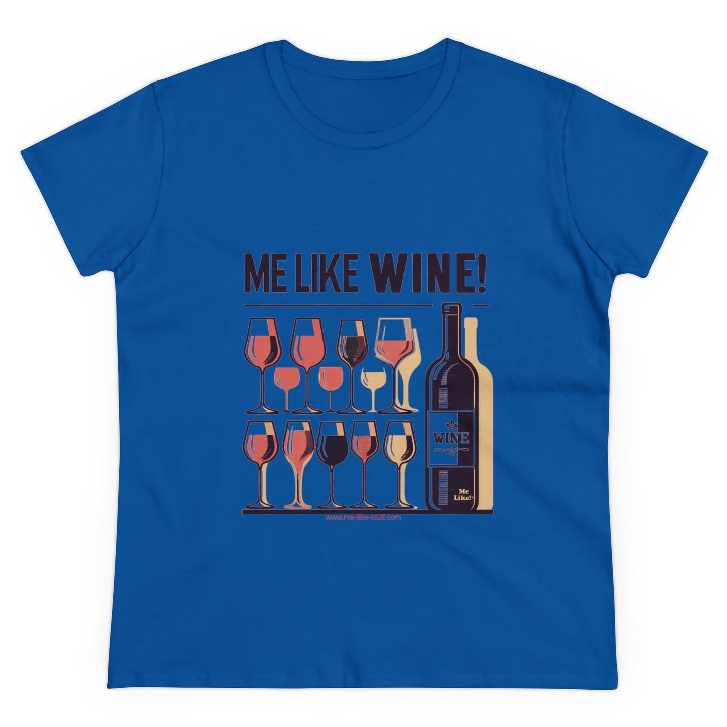 Women's Heavy Cotton Tee - Me Like Wine! (#2)