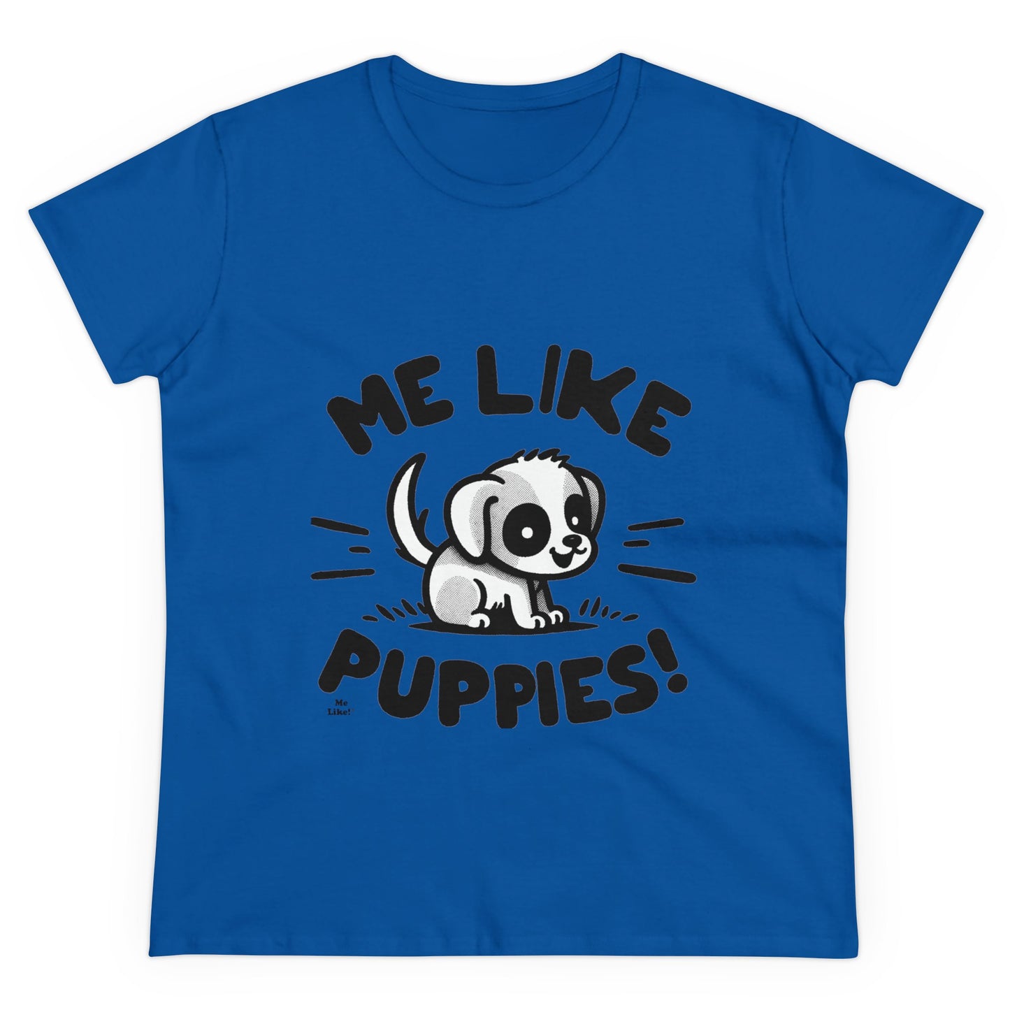 Me Like Puppies! - Women's Heavy Cotton Tee - (#2)