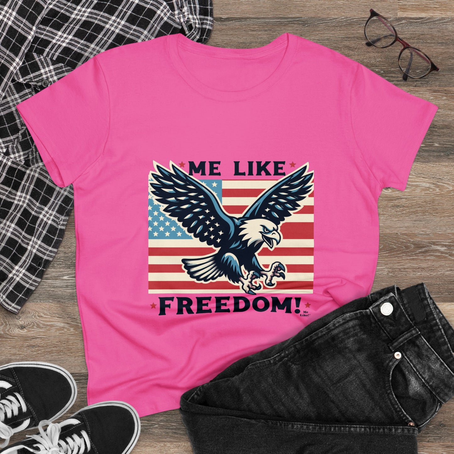 Me Like Freedom! - Women's Heavy Cotton Tee - (Freedom #2)