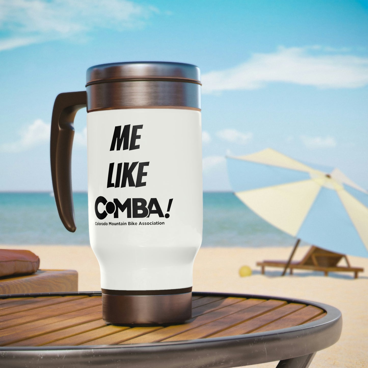 Stainless Steel Travel Mug - Me Like COMBA!