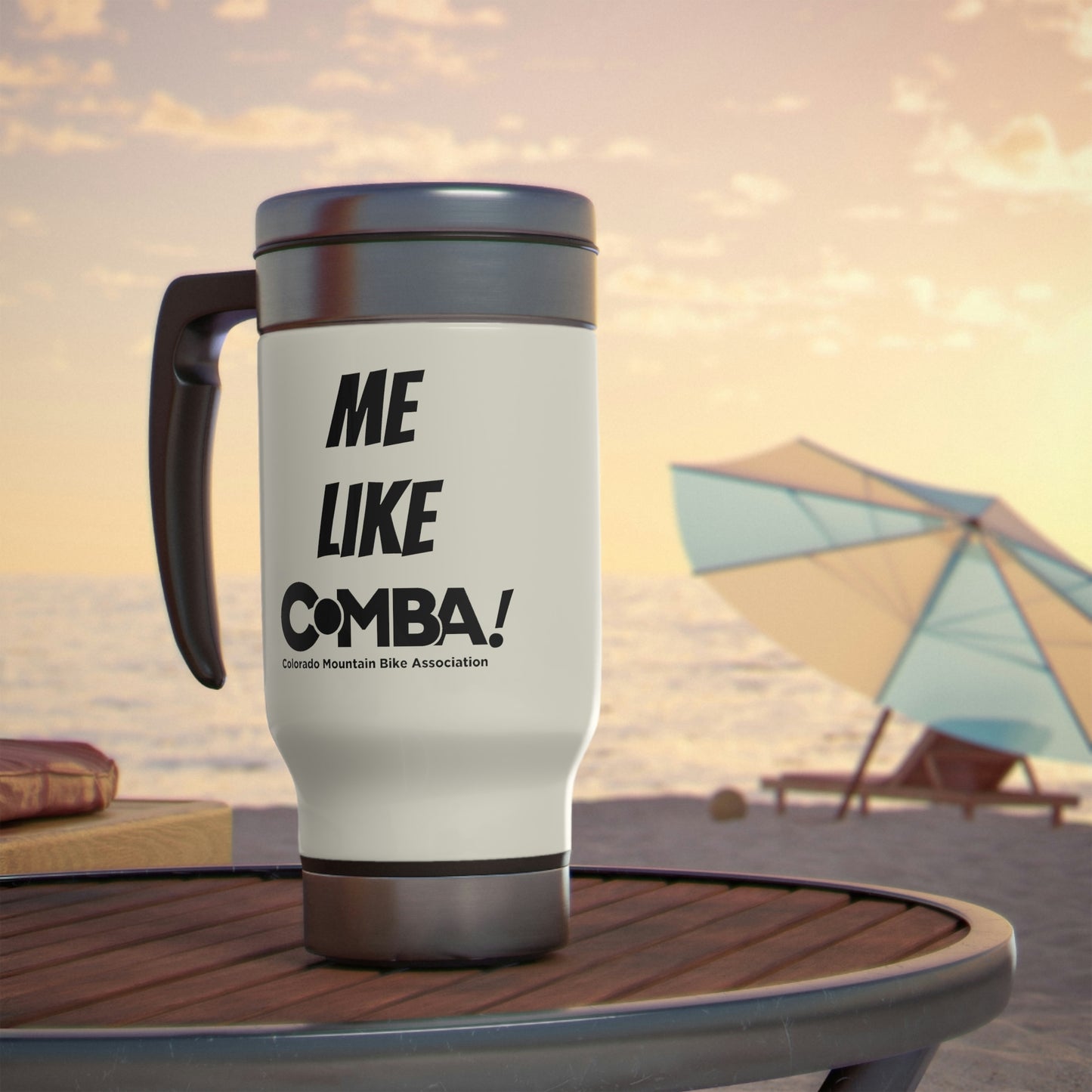 Stainless Steel Travel Mug - Me Like COMBA!