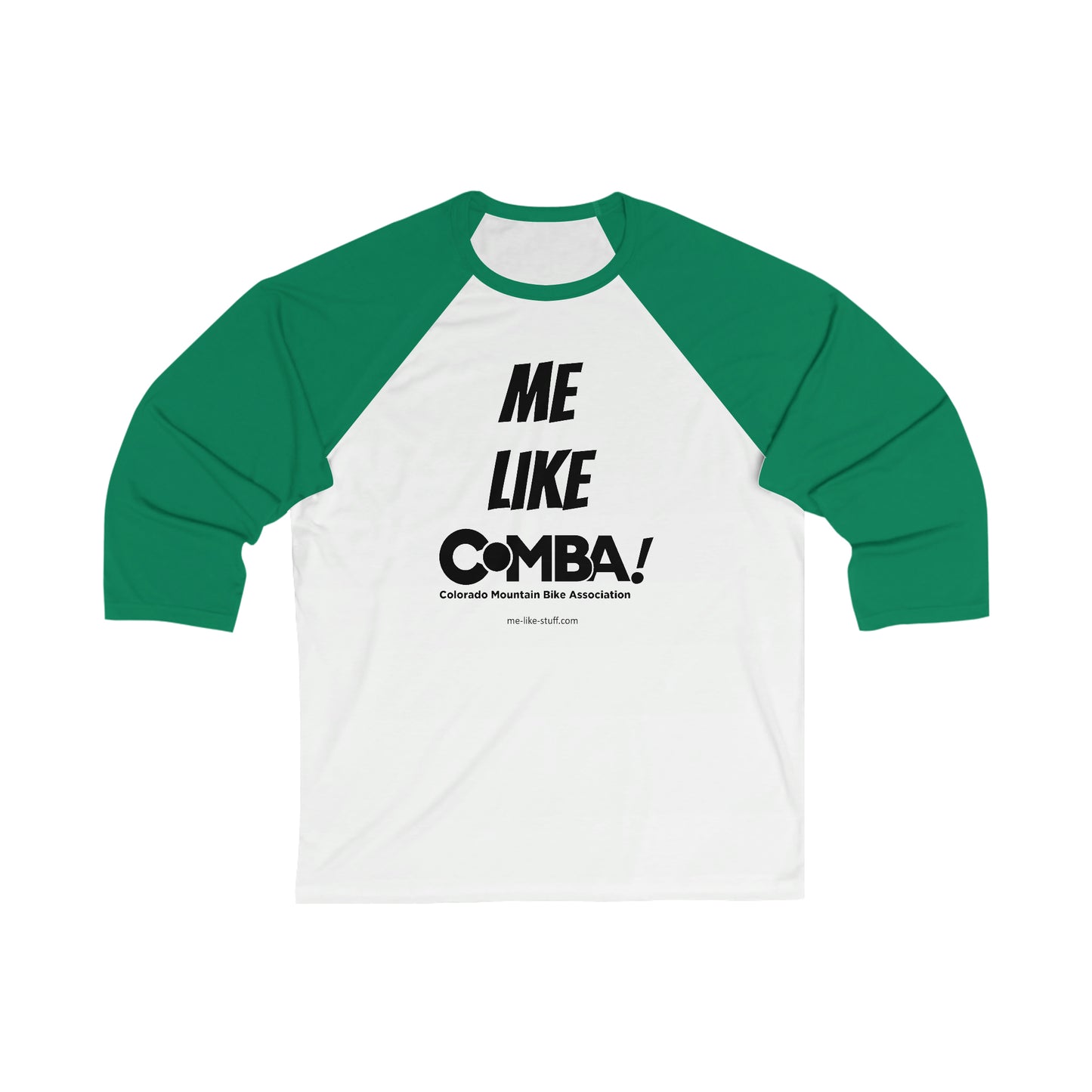 Unisex 3\4 Sleeve Baseball Tee - Me Like COMBA!